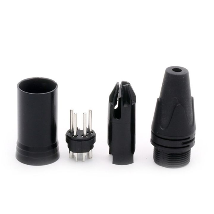 10pcs-lot-3-4-5pin-xlr-connector-male-female-xlr-plug-jack-socket-microphone-mic-cable-audio-cable-connector-black-color