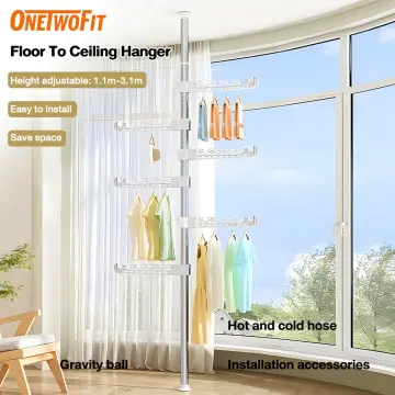 Floor to ceiling online laundry pole