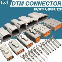 1 Set Deutsch DTM Automobile Connector Plug amp;Socket Male amp;Female Head Wiring Terminal DTM04-2/3/4/6/8/12 DTM06-2/3/4/6/8S