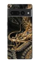 เคสมือถือ Google Pixel 7 Pro ลายมังกรทอง Gold Dragon Case For Google Pixel 7 Pro