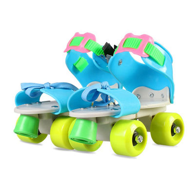 Child Gifts Children Roller Skates Double Row 4 Wheel Skating Shoes Adjustable Size Sliding Slalom Inline Skates Kids Boys Girls