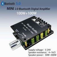 Mini ZK-1002L 5.0เครื่องขยายเสียงดิจิตอลบลูทูธ Dual 100W ช่องคู่สเตอริโอเพาเวอร์แอมป์ DC 12V 24V