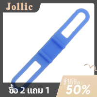 Jollic ที่ใส่ไฟจักรยานมือจับจักรยานสายซิลิโคนรัดยึดโทรศัพท์ยืดหยุ่น