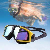 MC-3200 Swimming Goggles Anti-fog Shockproof Waterproof Large Frame Electroplate Swim Glasses for Beach Goggles