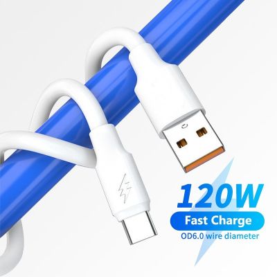 （A LOVABLE）120WFast Charging6A ประเภท CPhone สายไฟหนา ForP50 Mate4012Mi 11S22 S21