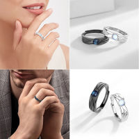 Yidea Hongkong】แหวนนางฟ้าเพิ่มวอลลุ่มและแหวนคู่ปีศาจ,แหวนปรับขนาดได้ดำขาวปรับได้