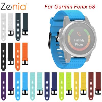 Zenia ซิลิโคน Easy Fit ง่าย 20 มม.สำหรับ Garmin Fenix 6S Pro/5 S/5 S PLUS D2 DELTA S สายนาฬิกา Fenix6S Pro Fenix5S PLUS