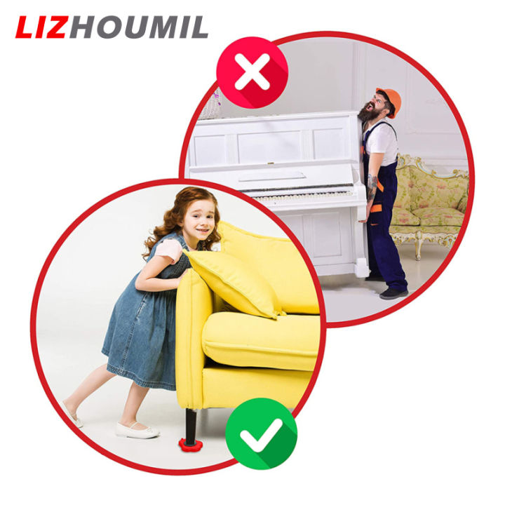 lizhoumil-ชุดล้อขนย้ายเคลื่อนย้ายเฟอร์นิเจอร์ชุดเครื่องมือย้ายยกถอดล้อสำหรับเคลื่อนย้ายของหนัก