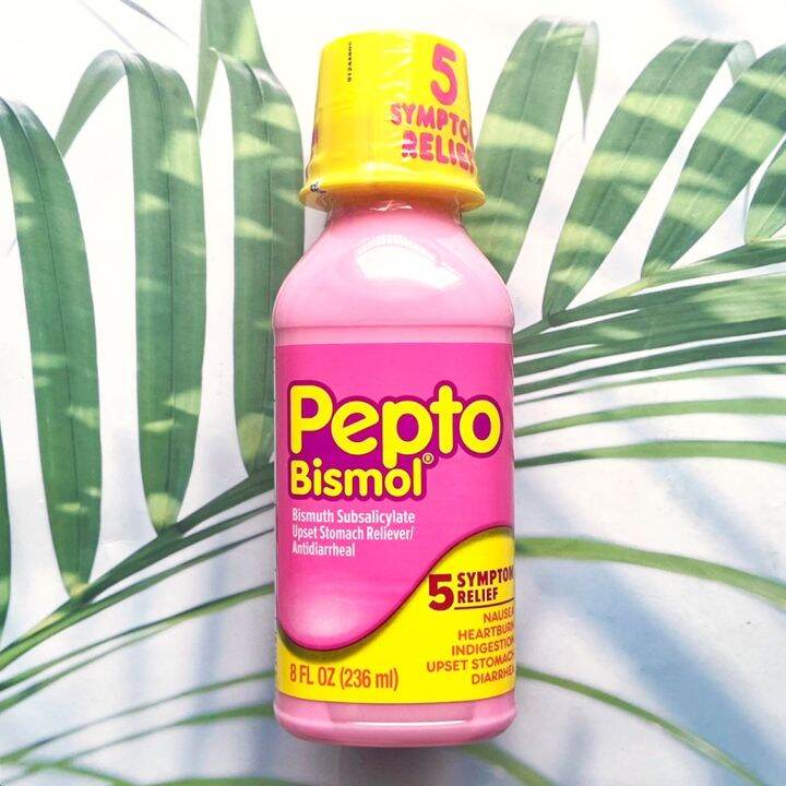 (Pepto Bismol®) 5 Symptom Relief Liquid ผลิตภัณฑ์อาหารเสริม แบบน้ำ