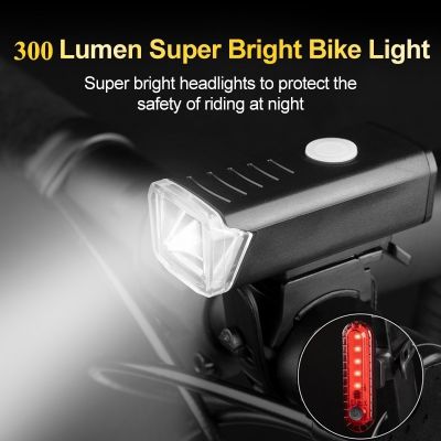 ▪♚ ZK50 Bike Front Headlight Bicycle Lights Rechargeable Back Rear Taillight Road MTB Mountain Night Riding Bike Accessories