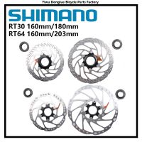 Shimano RT30 RT64จักรยานเสือภูเขา MTB จักรยานตัวล็อคตรงกลางล้อจักรยานดิสก์เบรคโรเตอร์160Mm 180Mm 203Mm