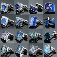 【hot】 Mens French Shirt Wholesale Enamel Mens Pattern Cuff Links Wedding Jewelri