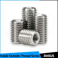 Inside Outside Thread Adapter Screw Wire Thread Insert Sleeve Conversion Nut Coupler Convey M2/ M12 304 Stainless Steel