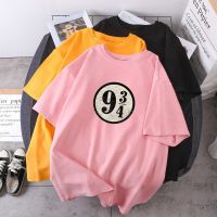 Fashion 9-3/4 Women T-shirts Summer O-neck Lady Clothing Hip Hop Short Sleeve T Shirt Women Tops Casual Camisetas  9IPA