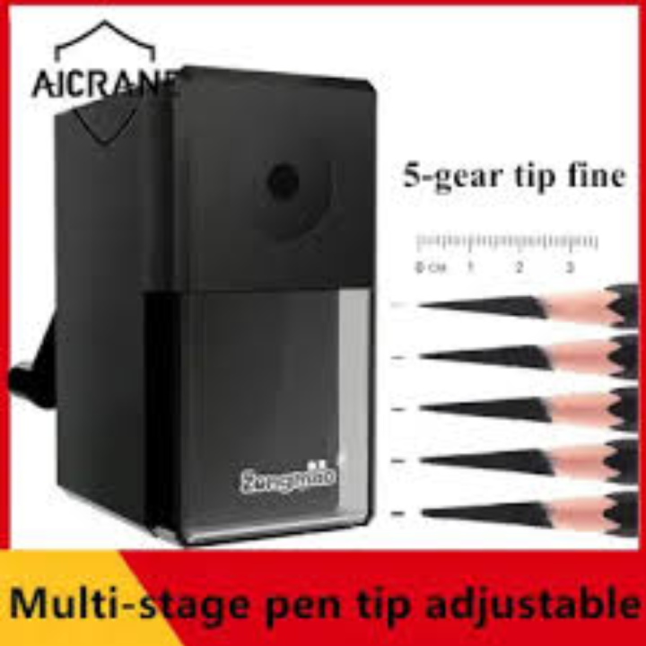 Deli 71160 Pencil Sharpener Classic Model for Different Tip Sizes Long