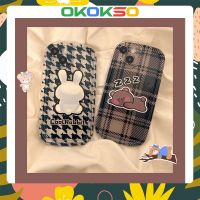 เหมาะสําหรับเคสโทรศัพท์ OPPO Reno8 / Reno7pro / reno6 / 7z / 5 สบู่เบาะลมการ์ตูนใหม่ houndstooth กระต่ายการตกเคสโทรศัพท์มือถือเคสนุ่ม R17 คู่รุ่น A53 / A9 2023 / F11 / A31 / A15 / A3S