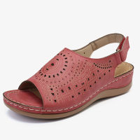 Sandal for Hollow Out Pattern Sandals Large Size Ladies Wedges