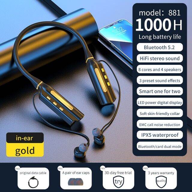 zzooi-1000-hours-playback-earphone-bluetooth-5-2-tws-wireless-headphones-neckband-magnetic-sports-waterproof-headset-tf-card-10000mah