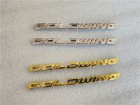 for Honda Goldwing GL1800 1 Pair GL 1800 3M ABS 3D Battery Cover Emblem Side Fairing Sticker Decal Logo Symbol Mark Chrome