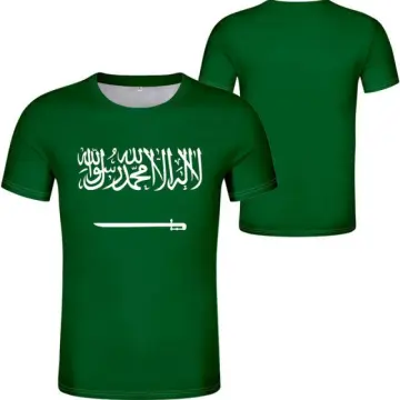 Shop Tshirt With Flag Of Saudi Arabia with great discounts and prices  online - Mar 2024