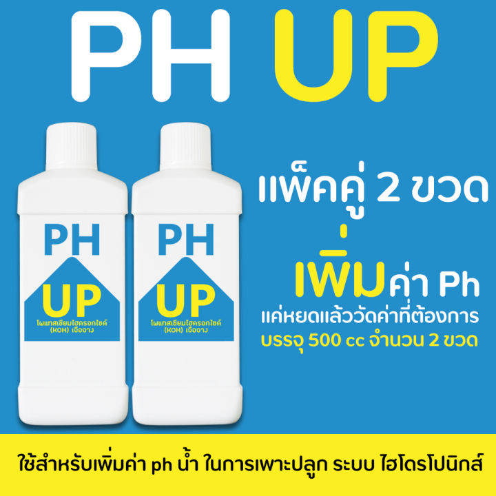 ph-up-500-ml-จำนวน-2-ขวด-เพิ่มค่า-ph-ในน้ำ-สำหรับผักไฮโดรโปนิกส์