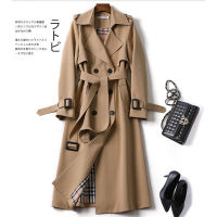 AAutumn ฤดูหนาวผู้หญิงเสื้อโค้ทและแจ็คเก็ตความยาวกลาง Trench Coat สำหรับผู้หญิงแฟชั่นเกาหลีคลาสสิก Double Breasted Outwear กับ BeltM