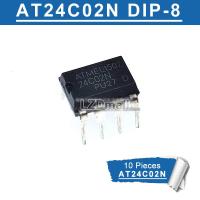 10pcs AT24C02 DIP-8 24C02N DIP8 24C02BN 24C02 DIP Memory Serial EEPROM