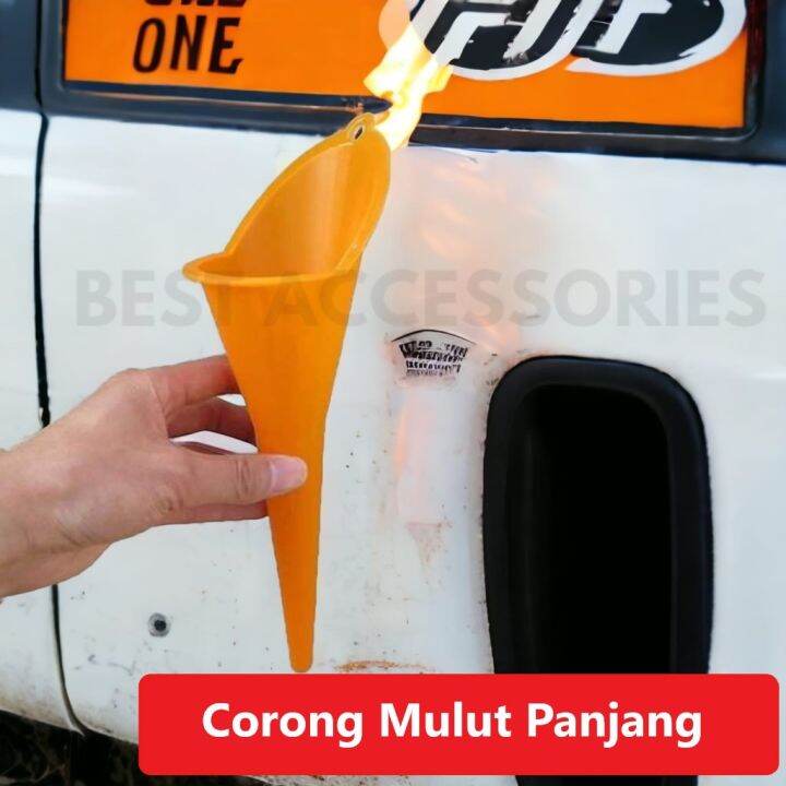 Corong Minyak Bensin Oli Mulut Panjang Car Funnel Radiator Longmouth ...