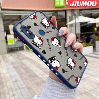 เคส JIUMOO สำหรับ Xiaomi Redmi 8 8A 8A Pro เคสการ์ตูนน่ารักลาย Hello Kitty บางดีไซน์ใหม่ด้านข้างกันกระแทกมีน้ำค้างแข็งโปร่งใสเคสมือถือแข็งปลอกซิลิโคนคลุมทั้งหมดเคสป้องกันกล้องแบบอ่อน