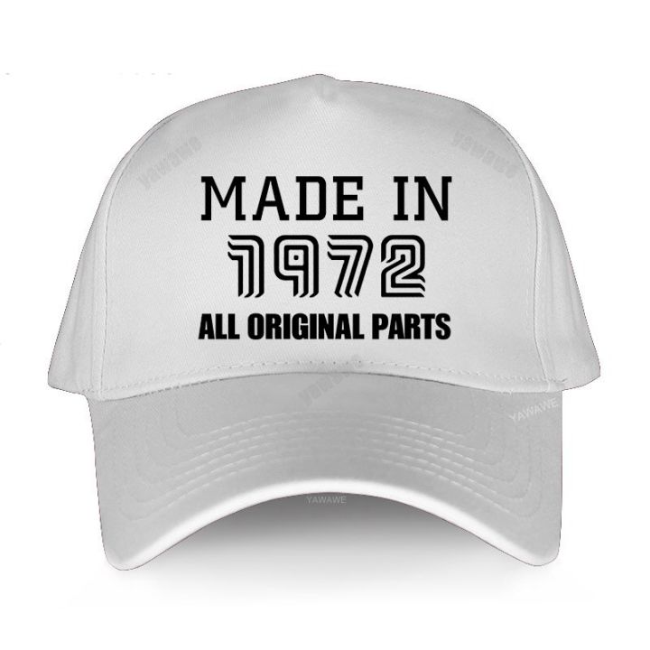 fashion-hat-made-in-1972-baseball-caps-unisex-adjustable-man-outdoor-birthday-gift-cap