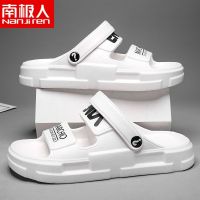 2023 New Fashion version Nanjiren Slippers Mens Summer New Outerwear Versatile Dual-purpose Beach Shoes Mens Deodorant Sports and Casual Sandals