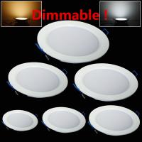 LED Downlight Dimmable 4W 6W 9W 12W 15W 25W Round Ultrathin SMD 2835 Power Driver Ceiling Panel Lights Cool Warm White  by Hs2023