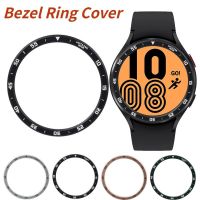 ▬ Bezel Ring Cover สำหรับ Samsung Watch 5 4 40mm 44mm Stainless Steel Case Protection Metal Frame Protector Shell Bumper Accessories