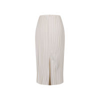 SHU APPAREL PLEATED MIDI SKIRT #1 - BEIGE