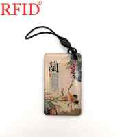 ID 125KHZ T5577 Rewritable Writable Blank Card Keyfob RFID For Duplicator Cloner Copier Access Control Card Token Tag Keychain 1 Household Security Sy