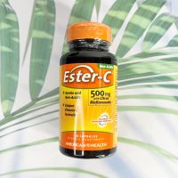 50% OFF Sale!! EXP. 08/2023 Ester-C® 500 mg with Citrus Bioflavonoids 200 mg 60 Capsules (American Health) วิตามินซี สูตรเอสเตอร์  บำรุงผิวพรรณ