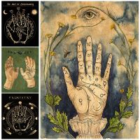 Esoteric Palmistry คาถาองค์ประกอบพิมพ์ศิลปะผ้าใบโปสเตอร์สำหรับห้องนั่งเล่นตกแต่งบ้านผนังรูปภาพ