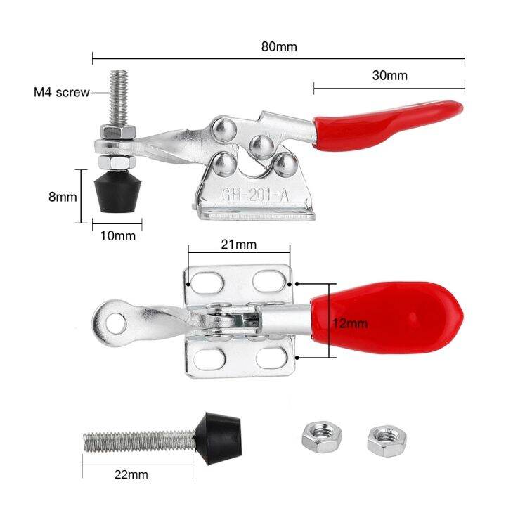 2-4-buah-horizontal-toggle-clamp-quick-release-toggle-clamp-set-gh-201a-woodworking-fix-clip-tool-untuk-pertukangan-hand-tools