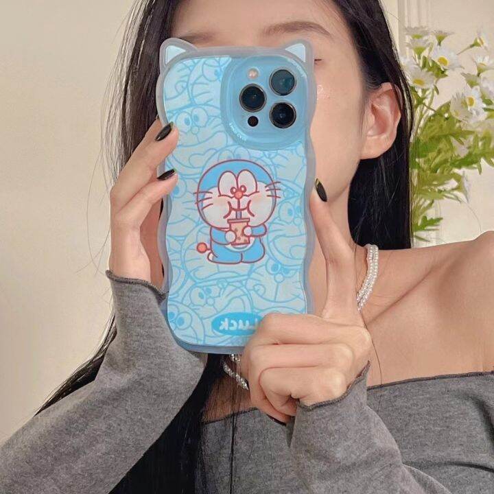 เคสป้องกันโทรศัพท์มือถือ-ลายการ์ตูนโดราเอมอน-3d-สําหรับ-iphone-x-xs-max-xr-11-pro-max-12-pro-max-13-pro-max-7-plus-8-plus-ad