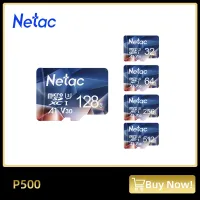 การ์ด SD ของ Netac 32GB 64GB 128GB ไมโครการ์ด SD 256GB 512GB V30 U3 A1แฟลชการ์ดบัตร TF คลาส10สำหรับกล้องโทรศัพท์