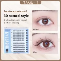 MAGEFY ขนตาปลอม ขนตาปลอมติดเอง ต่อขนตา false eyelashes ขนมิ้ง 7D 10D 20D ขนาด 5-12 mm ขนตาปลอมขนมิงค์ ขนตาปลอมแบบจับช่อ สวยธรรมชาติ Eyelash Extension ED