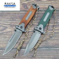 RAKSA Wholesale CM008-RED and GREEN มีดพับ มีดพกพา มีดเดินป่า มีดสวยงาม มีดพก มีดอเนกประสงค์ วัสดุ5Cr13MOV ขนาด21.00CM