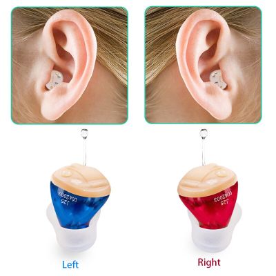ZZOOI Hearing Aids J25 Invisible Ear Sound Amplifier Portable Audifonos for Deafness/Elderly Mini Hearing Aid