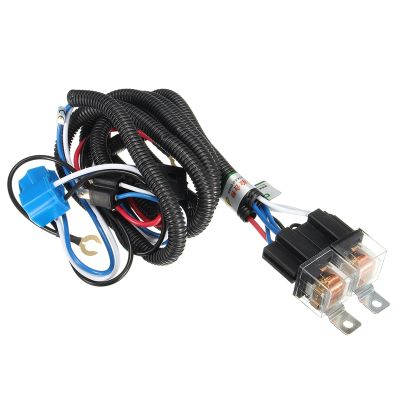 H4 Negative Switched LED Headlight Lamp Bulb Relay Wiring Harness Plug Kit