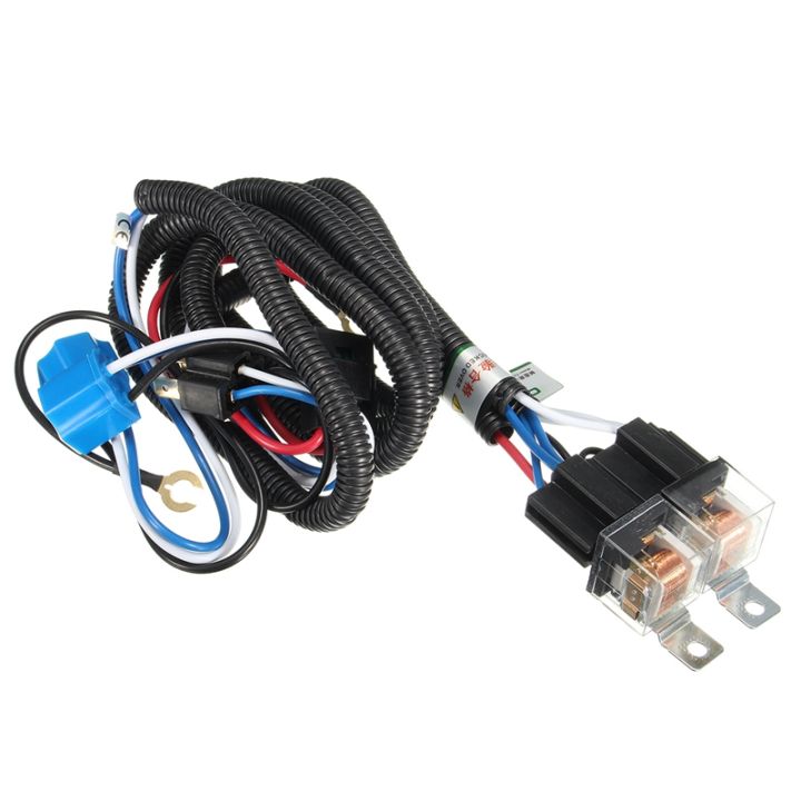 h4-negative-switched-led-headlight-lamp-bulb-relay-wiring-harness-plug-kit