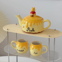 พร้อมส่ง กาน้ำชา หมีพูห์ Winnie the pooh ชุดถ้วยชา เซตชุดน้ำชา Afternoon Tea เซตถ้วยชา น่ารักมาก แก้วดีไซน์ใหม่น่ารัก