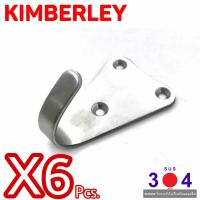 KIMBERLEY ขอแขวนผ้า สามเหลี่ยม สแตนเลสแท้ NO.855 SS (SUS 304 JAPAN)(6 ชิ้น)