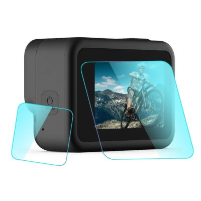 PULUZ สำหรับ GoPro HERO8เลนส์สีดำ + จอแสดงผล LCD 9H 2.5D ฟิล์มกระจกเทมเปอร์