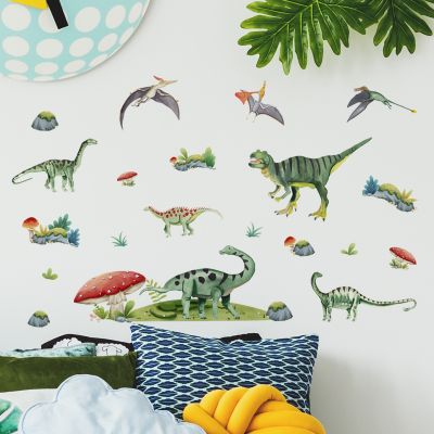 [COD] meter wall stickers cartoon animal dinosaur pterosaur childrens room decoration self-adhesive