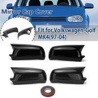 ฝากรอบหุ้มกระจก RM-CAR เงาดำ/ปีกเส้นใยคาร์บอนเงาสำหรับ VW Golf 4 MK4 1997-2004 3B0857538B ฝาครอบหุ้มกระจกมองหลัง